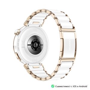 Часовник Huawei Watch GT5 Pro Jana-B29C, 1.32" Amoled 466x466, PPI 352, BT5.2, BLE/BR/EDR, 323mAh, 40-meter free diving, HUAWEI TruSense System, ECG analysis, Battery life up to 7 days, Compatible with iOS and Android devices, Ceramic + Huawei FreeBuds SE