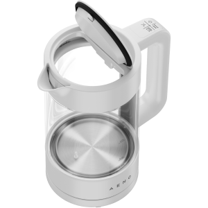 Electric Kettle, white, 220-240V, 1850-2200W, 1.7L, Keep warm 30 min, 40,60,80,90,100, console in Handle