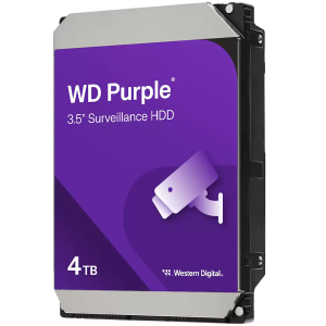 WD Purple 4TB CMR, 3.5'', 128MB, SATA 6Gbps