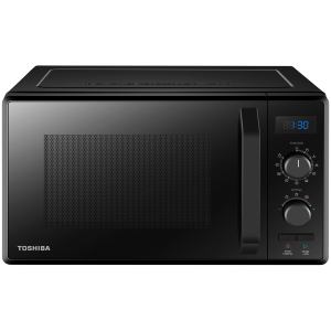 3-in-1 Microwave Oven with Grill and Combination Hob, 23 Litres, Rotating Plate with Storage, Timer, Built-in LED Lights, 900 W, Grill 1050 W, Pizza Programme, Black
