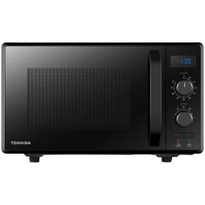 3-in-1 Microwave Oven with Grill and Combination Hob, 23 Litres, Rotating Plate with Storage, Timer, Built-in LED Lights, 900 W, Grill 1050 W, Pizza Programme, Black