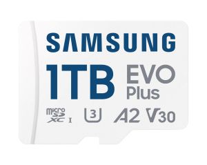Карта памет Samsung EVO+, 1 TB, mSD + Адаптер, карта microSDXC