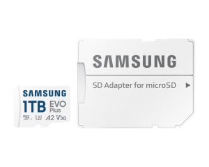 Карта памет Samsung EVO+, 1 TB, mSD + Адаптер, карта microSDXC