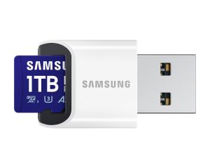 Карта памет Samsung PRO Plus 1 TB, microSDXC UHS-I Class 10, с адаптер