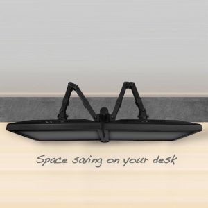 Стойка за 2 мониторa ACT AC8302, за бюро, Регулируема, 35", 2x8 кг, Черна