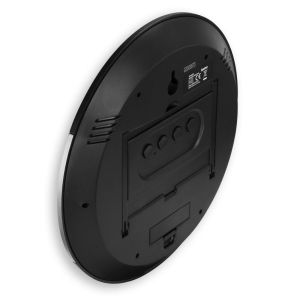 Стенен DCF радио часовник "Ischia", черен