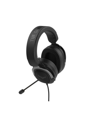 Слушалки Asus TUF Gaming H3 Wired Headset(Discord Certified Mic, 7.1 Surround Sound, 50mm Drivers, Lightweight, 3.5mm, For PC, Mac, PS4, Xbox One, Switch and Mobile Devices), Black