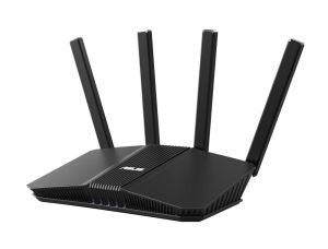 Рутер Asus Wireless Router, RT-BE55, BE3600, WiFi 7 AiMesh Extendable Router, 4K-QAM, MLO, 2.5G WAN port, Four 1G ports, Commercial-Grade Network Security, Parental Control, IoT network, Kid’s network, VPN network, Black