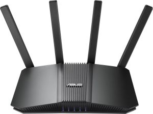 Рутер Asus Wireless Router, RT-BE55, BE3600, WiFi 7 AiMesh Extendable Router, 4K-QAM, MLO, 2.5G WAN port, Four 1G ports, Commercial-Grade Network Security, Parental Control, IoT network, Kid’s network, VPN network, Black