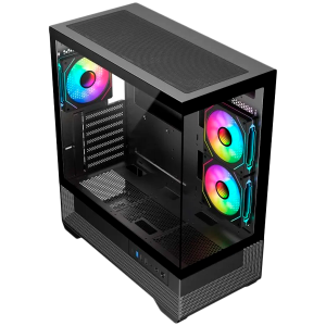 Chassis V-GAMING DARK REAPER VG-DR3F USB3.0 USB2.0 Type C without PSU Black