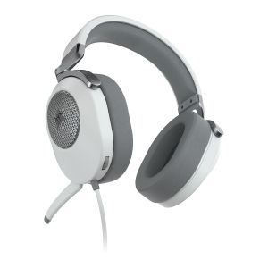 Геймърски слушалки с микрофон Corsair HS65 - White