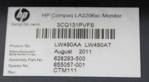 HP LA2206xc