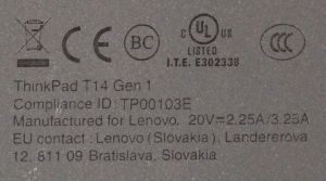 Lenovo ThinkPad T14 Gen 1