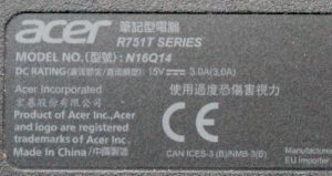 Acer Chromebook Spin 11 R751T N16Q14