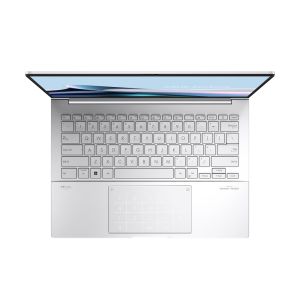 Лаптоп Asus Zenbook UX3405CA-ST1109NA, Intel Ultra 9 285H 2.9 GHz (24MB Cache, up to 5.4 GHz, 16 cores, 16 Threads), 14.0 OLED WQXGA+(WQ+) 2880X1800 16:10 Bend+500nits Glare , 120 Hz, LPDDR5X 32GB ( on board ),1TB  SSD G4, No OS , Foggy Silver, no adapter