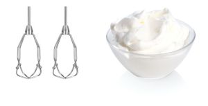 Миксер Bosch MFQ4020, Hand mixer, Styline, 450 W, with innovative FineCreamer stirrers, blender attachment, 5 speed settings, additional pulse/turbo setting, White -black