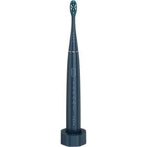 Wireless Tooth Brush, Navy Blue, 3 Brush Heads, 1400mAh, Function: Soft, Clean, Massage, White, Sweep