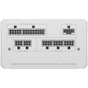 Захранващ блок Corsair RM750e White 750W 80+ Gold ATX 3.1, Fully Modular