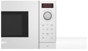 Микровълнова печка Bosch FFL023MW0, SER2, Freestanding microwave, 800 W, 20 l, Number of power levels 5, 27 cm glass rotating plate, AutoPilot 7, White