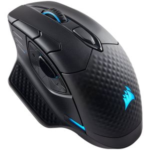 CORSAIR DARK CORE RGB PRO, Wireless FPS/MOBA with SLIPSTREAM, Black, Backlit RGB LED, 18000 DPI, Optical