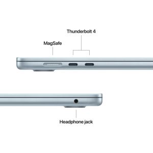 Лаптоп Apple MacBook Air 15.3: Apple M5 chip with 10-core CPU and 10-core GPU, 16GB, 1TB SSD - Sky Blue