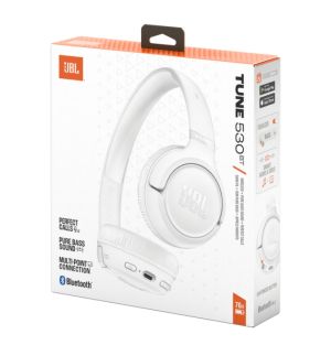 Слушалки JBL TUNE 530BT WHT Wireless on-ear Bluetooth headphones