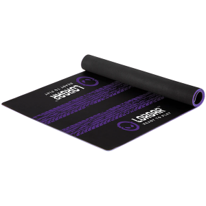 LORGAR RX1FM, Sim Racing Floor Mat Advanced, Stitched edge, 1,700X700X3 mm, Black/purple
