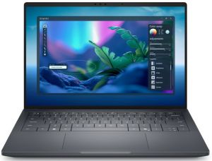 Лаптоп Dell Pro Max 14 Premium MA14250, Intel Ultra 7 265H, vPro (13 TOPS NPU, 16cores, up to 5.30 GHz), 14", FHD+ 1920 x 1200, 400 Nit, AG, 32GB LPDDR5x 8400 MT/s, 1TB TLC, NVIDIA RTX PRO 1000 Blackwell 8GB GDDR7, 8MP HDR + IR UPD Cam, Wi-Fi 7, FPR, Back