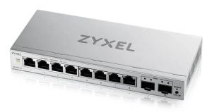 Суич ZyXEL GS-1200-10, V3, Управляем, 8 портов, 10/100/1000 с 2Gbe Uplink