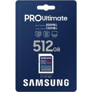 Карта памет Samsung 512GB PRO Ultimate SD Card Full-Size SDXC UHS-I , U3, V30