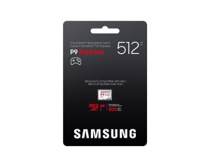 Карта памет Samsung microSDXC, 512GB P9 Express , 800 MB/s, UHS-I 90 MB/s U3, V30, A1