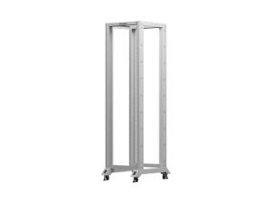 Комуникационен шкаф Lanberg open rack 19" 42U  600x800, grey