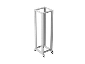 Комуникационен шкаф Lanberg open rack 19" 42U  600x800, grey
