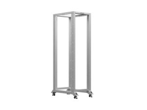 Комуникационен шкаф Lanberg open rack 19" 42U 600x1000, grey