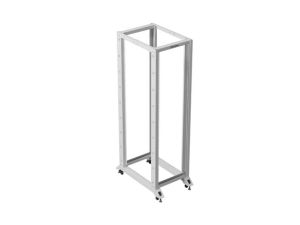 Комуникационен шкаф Lanberg open rack 19" 42U 600x1000, grey