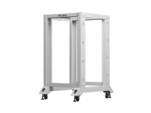 Комуникационен шкаф Lanberg open rack 19" 18U 600x800, grey