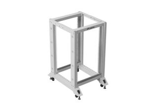 Комуникационен шкаф Lanberg open rack 19" 18U 600x800, grey