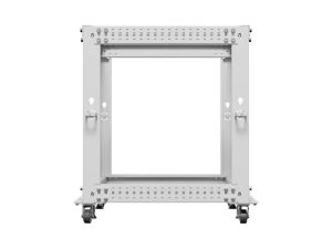 Комуникационен шкаф Lanberg open rack 19" 12U 600x600-1100 adjustable, grey