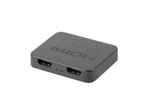 Адаптер Lanberg Splitter Video HDMI->2x HDMI 4K + USB-C port, Black