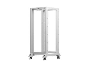 Комуникационен шкаф Lanberg open rack 19" 27U  600x800, grey