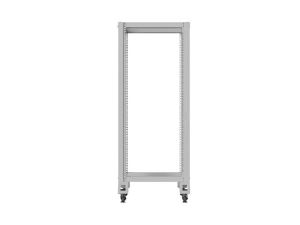 Комуникационен шкаф Lanberg open rack 19" 27U  600x800, grey