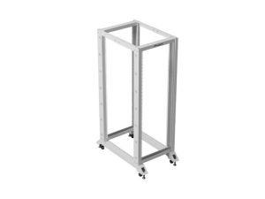 Комуникационен шкаф Lanberg open rack 19" 32U  600x1000, grey