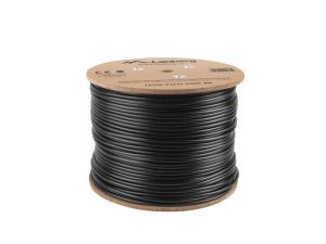 Кабел Lanberg LAN cable CAT.6 UTP 305m solid outdoor CU, Fluke passed, Black