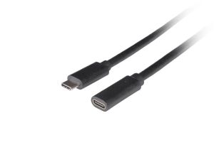 Кабел Lanberg USB-C M/F 3.1 cable 1.5m, Black