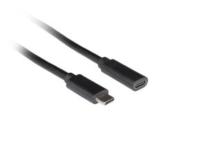 Кабел Lanberg USB-C M/F 3.1 cable 1.5m, Black