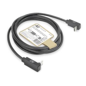 ACT Кабел USB-C - USB-C, 2м, 10Gbps 60W, ъглов нагоре/надолу