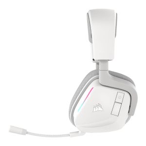 Геймърски безжични слушалки с микрофон Corsair VOID v2 - White