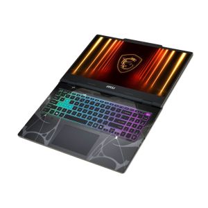Лаптоп MSI Cyborg 15 B13WEKG, i7-13620H (10C/16T, up to 4.90GHz, 24 MB), GeForce RTX 5050 8GB GDDR7 440 AI TOPS, 15.6" FHD (1920x1080), 144Hz, IPS-Level, 16GB DDR5 5200MHz, 512GB PCIe Gen4x4 SSD, WiFi 6E, BT 5.3, 4 Zone RGB Kbd, NO OS, 55.2Whr, 2.1kg