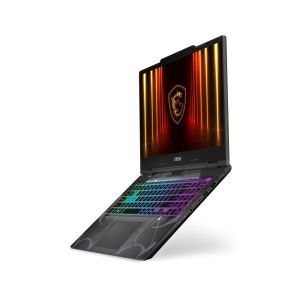 Лаптоп MSI Cyborg 15 B13WEKG, i5-13420H (8C/12T, up to 4.60GHz, 12 MB), GeForce RTX 5050 8GB GDDR7 440 AI TOPS, 15.6" FHD (1920x1080), 144Hz, IPS-Level, 16GB DDR5 5200MHz, 512GB PCIe Gen4x4 SSD, WiFi 6E, BT 5.3, 4 Zone RGB Kbd, NO OS, 55.2Whr, 2.1kg