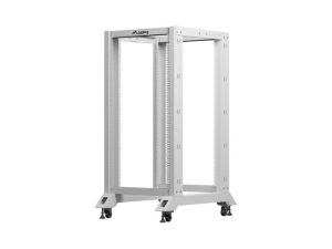 Комуникационен шкаф Lanberg open rack 19" 22U 600x800, grey
